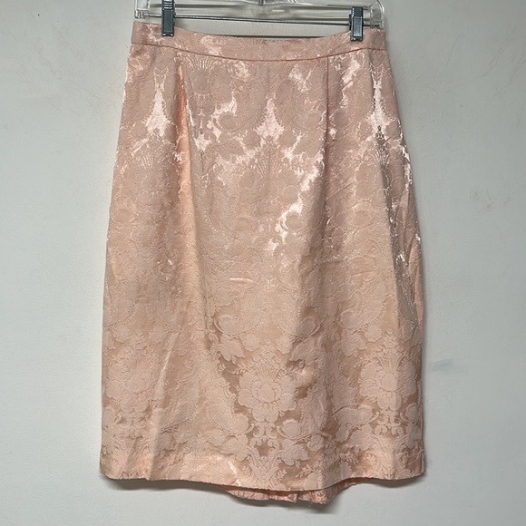 Vintage Melissa Light Pink Brocade Two Piece Dress Suit - Picture 7 of 11